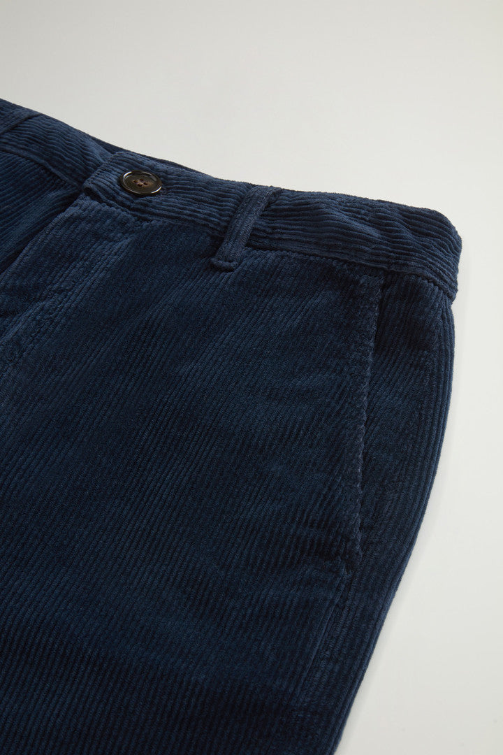 Garment-Dyed Corduroy Pants (Melton Blue) - Main View