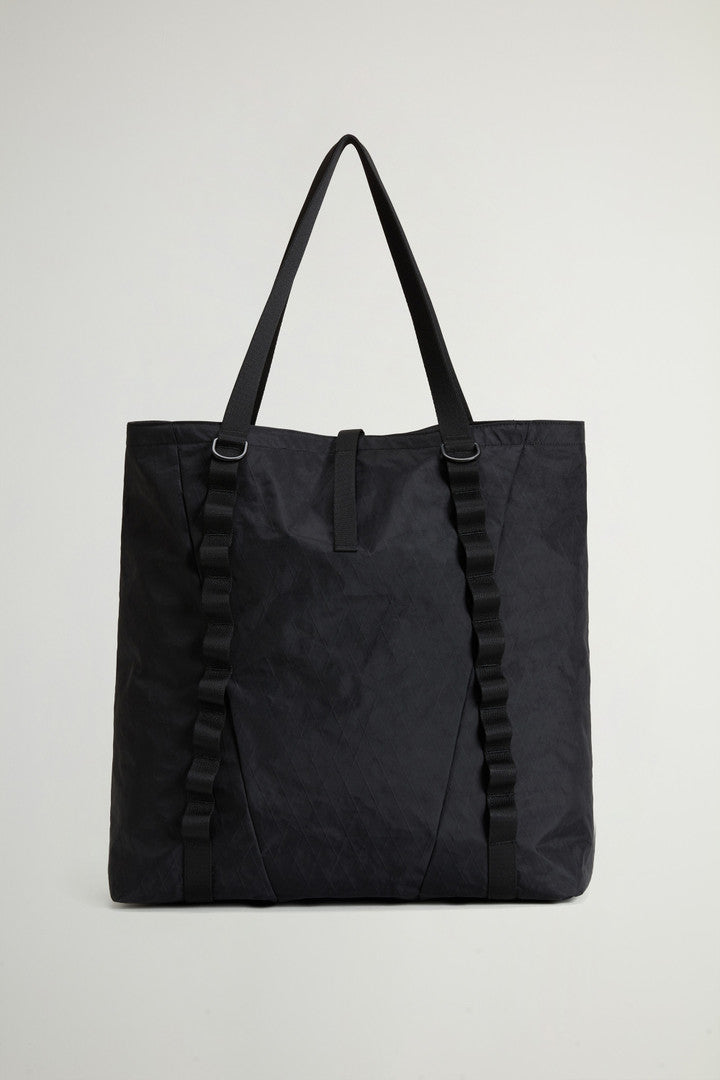 Oversized Tote Bag in X-PAC by Todd Snyder (Black) - Detail View 3