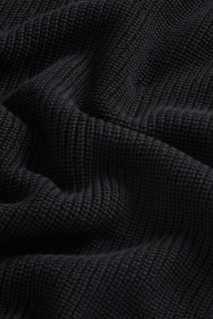 Pure Cotton Sweater by Todd Snyder (Black) - Detail View 8