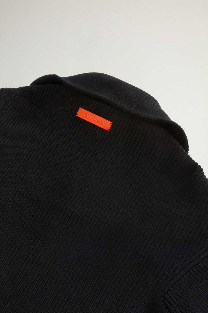 Pure Cotton Sweater by Todd Snyder (Black) - Detail View 7