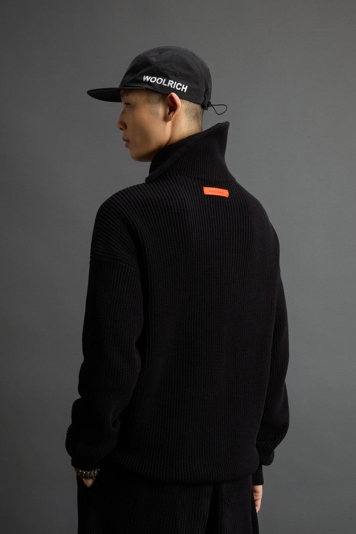 Pure Cotton Sweater by Todd Snyder (Black) - Detail View 3