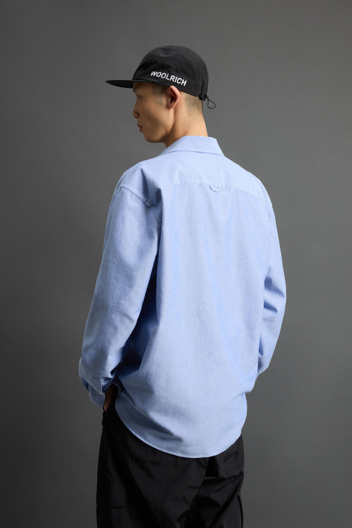 Pure Cotton Oxford Shirt by Todd Snyder (Blue) - Detail View 3