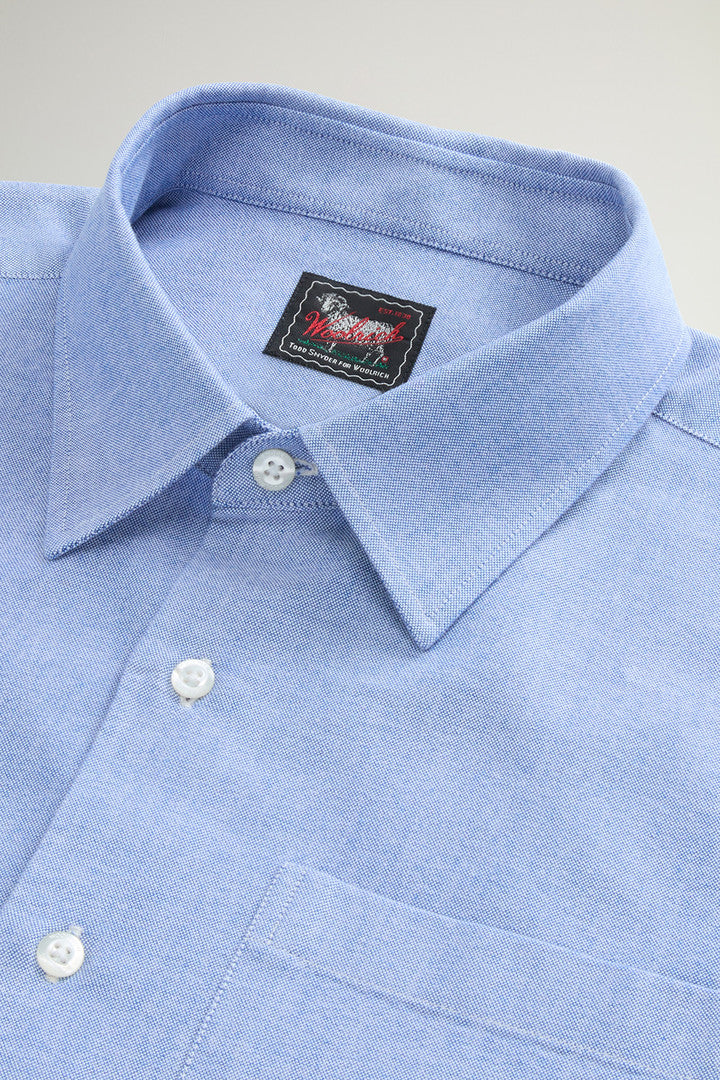 Pure Cotton Oxford Shirt by Todd Snyder (Green) - Detail View 6