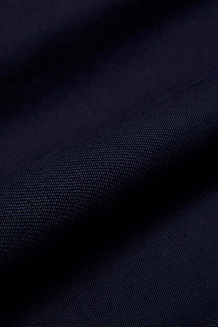 Cavalry Twill Cotton Blend Shorts (Navy) - Detail View 1