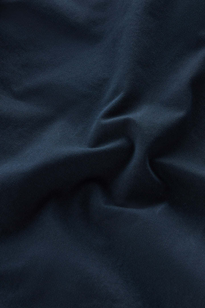 Boys' Garment Dyed Stretch Cotton Overshirt (Melton Blue) - Detail View 4