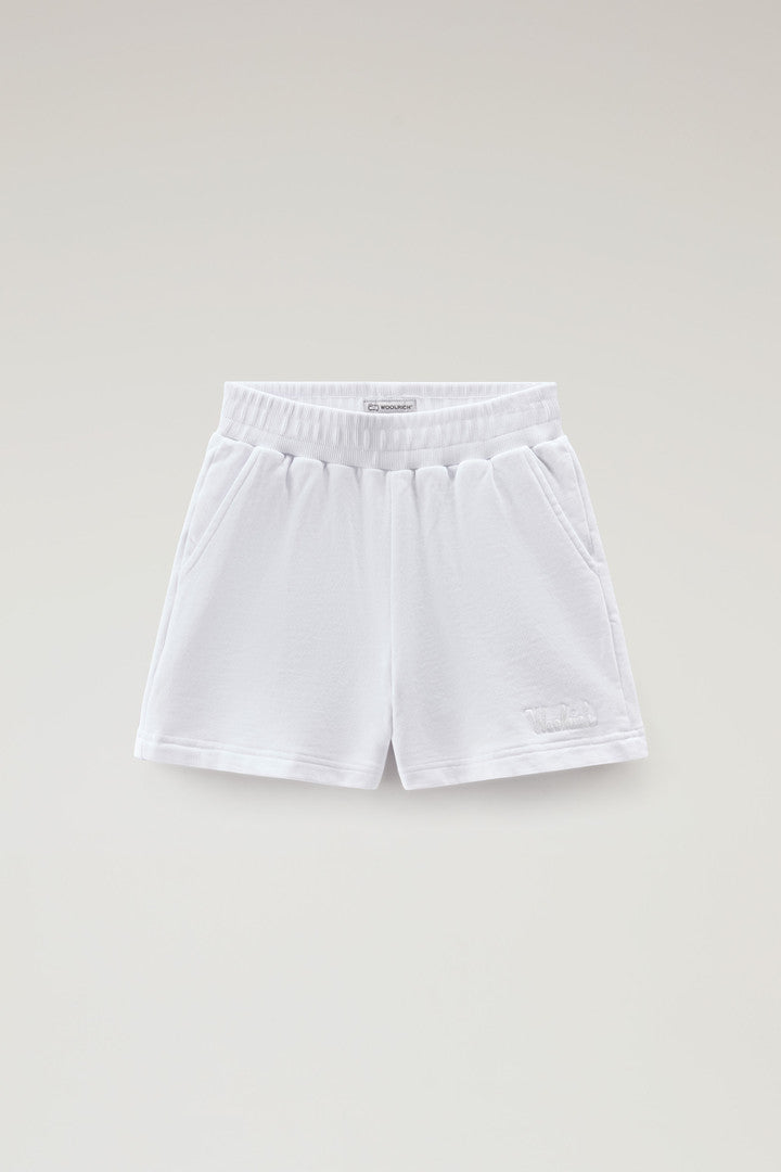 Girls' Pure Cotton Fleece Shorts (Sea Breeze) - Detail View 5