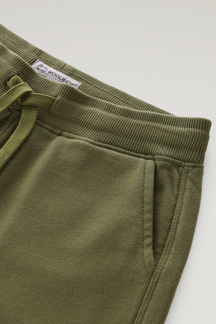Boys' Pure Cotton Fleece Shorts with Drawstring (Melton Blue) - Detail View 4