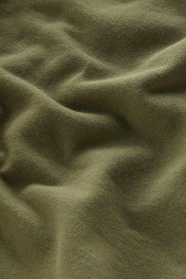 Boys' Pure Cotton Fleece Shorts with Drawstring (Lake Olive) - Detail View 4