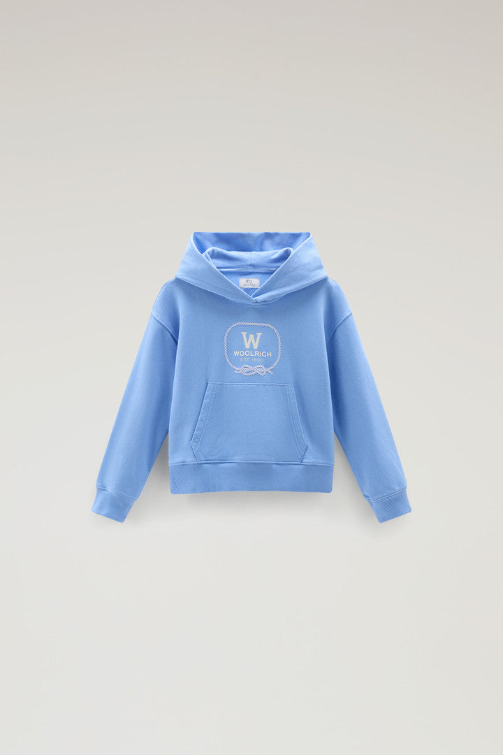 Girls' Pure Cotton Hoodie (Sea Breeze) - Main View