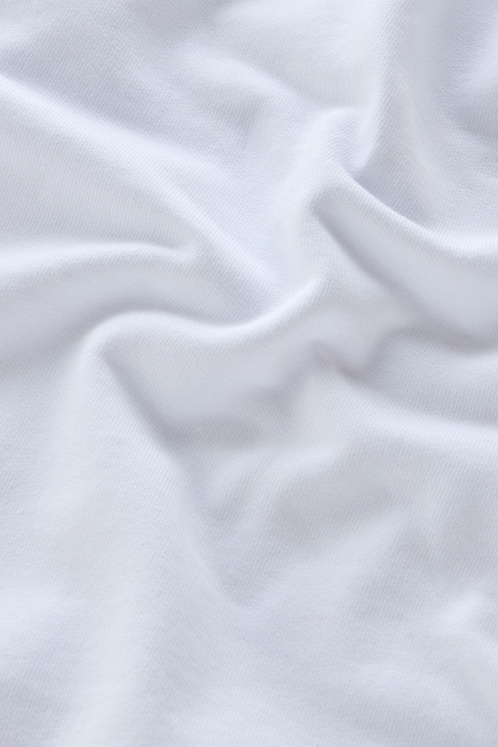 Girls' Pure Cotton Hoodie (Bright White) - Detail View 4