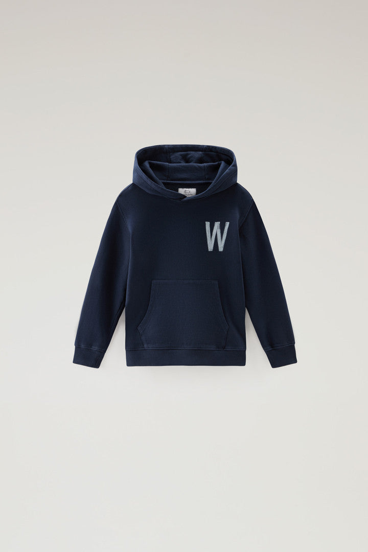 Boys' Pure Cotton Hoodie (Bright White) - Detail View 6