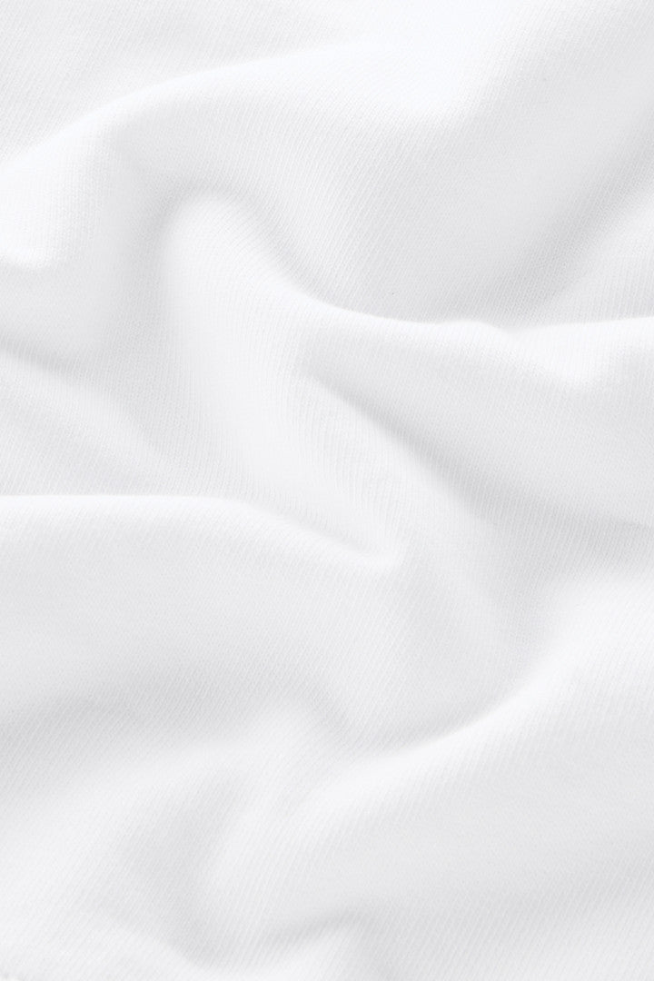 Boys' Pure Cotton Hoodie (Bright White) - Detail View 5