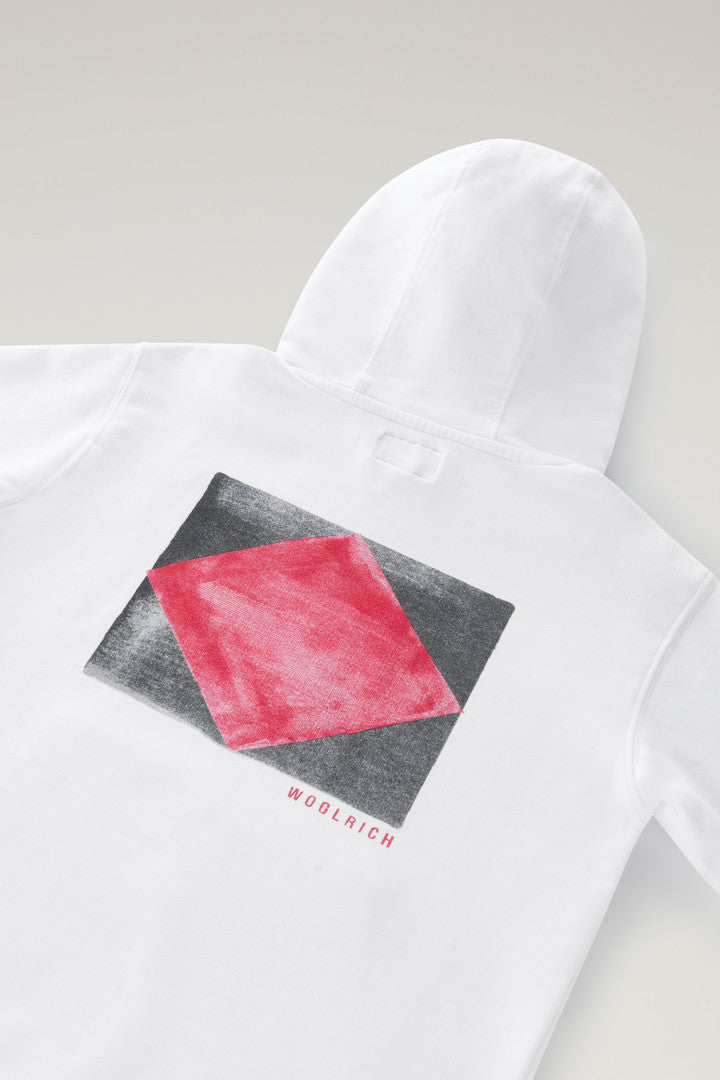 Boys' Pure Cotton Hoodie (Bright White) - Detail View 4