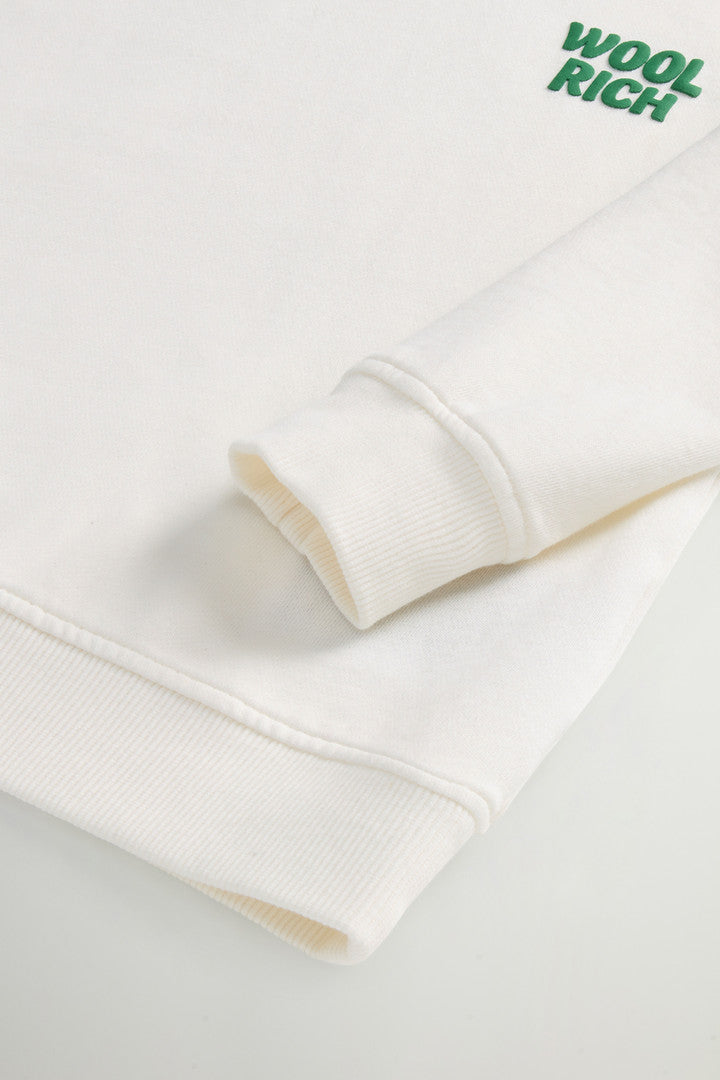 Boys’ Garment-Dyed Pure Cotton Crewneck Sweatshirt (Melton Blue) - Detail View 3