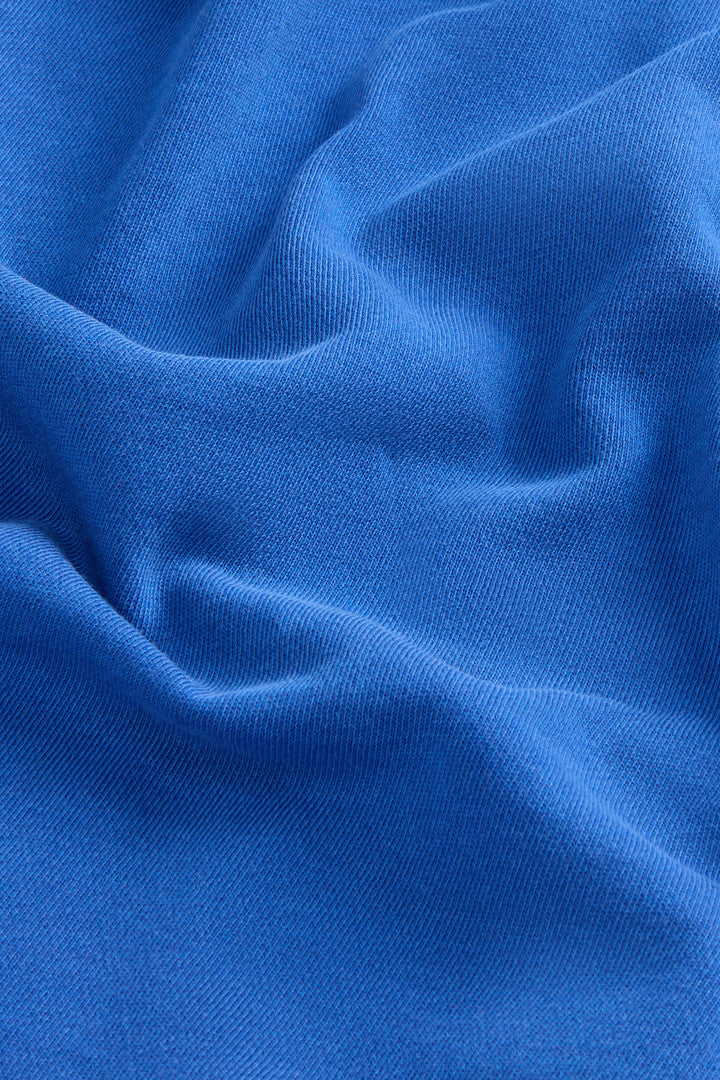 Boys’ Garment-Dyed Full-zip Hoodie in Pure Cotton (Limoges) - Detail View 4