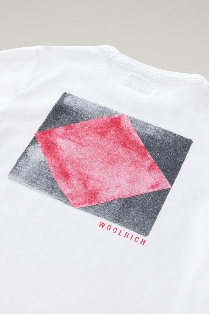 Boys' Pure Cotton T-Shirt with Print (Bright White) - Detail View 3