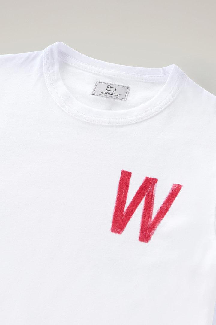Boys' Pure Cotton T-Shirt with Print (Bright White) - Detail View 2