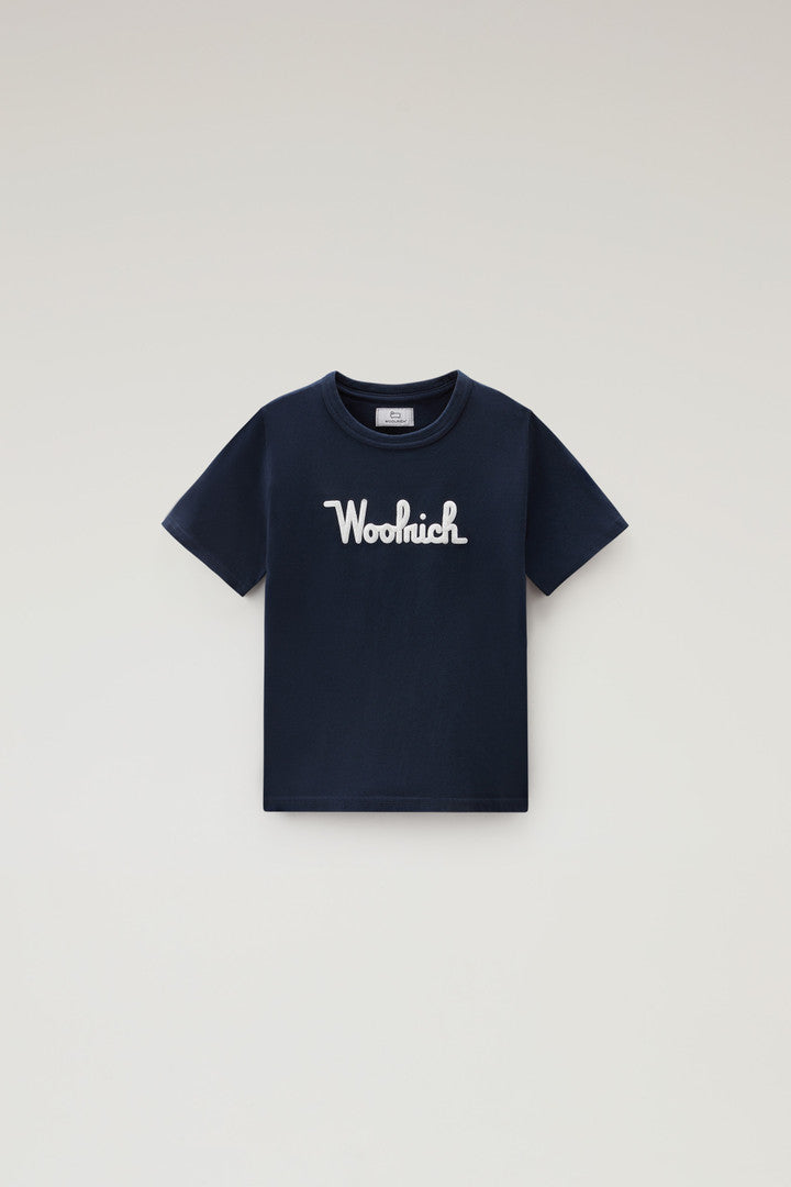 Boys' Pure Cotton T-Shirt with Embroidery (Bright White) - Detail View 5