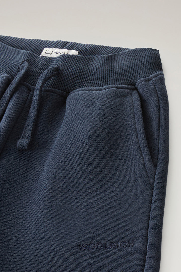 Girls' Sweatpants in Pure Cotton (Melton Blue) - Main View