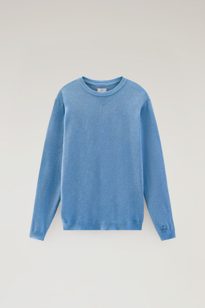 Pure Cotton Crewneck Sweater (Milky Cream) - Detail View 14
