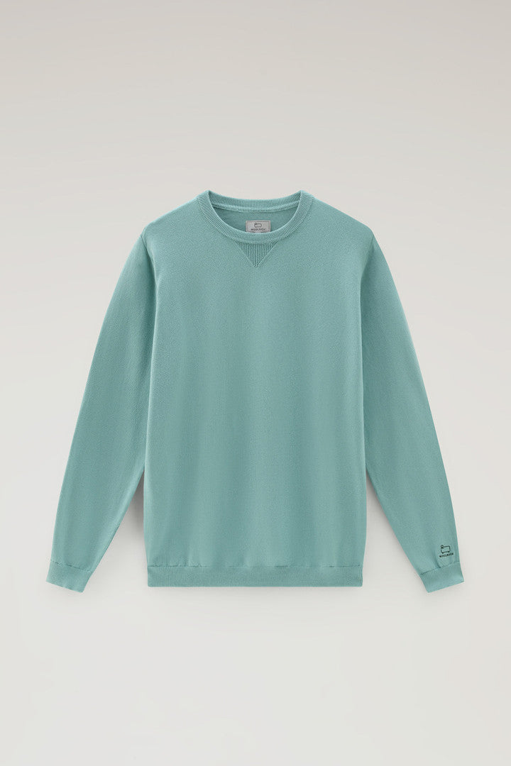 Pure Cotton Crewneck Sweater (Milky Cream) - Detail View 5