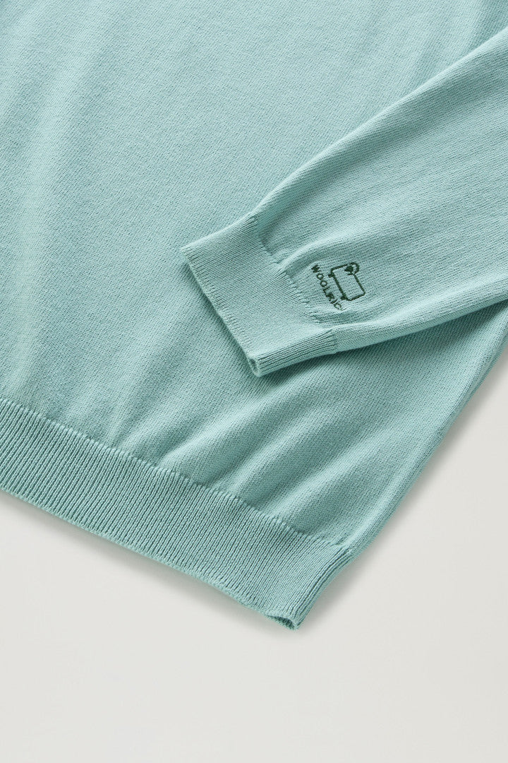 Pure Cotton Crewneck Sweater (Milky Cream) - Detail View 7