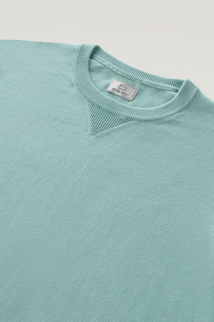 Pure Cotton Crewneck Sweater (Sage) - Detail View 5