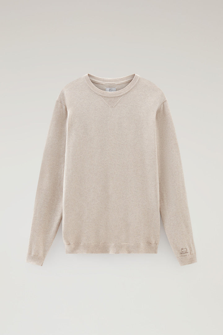 Pure Cotton Crewneck Sweater (Sage) - Detail View 10