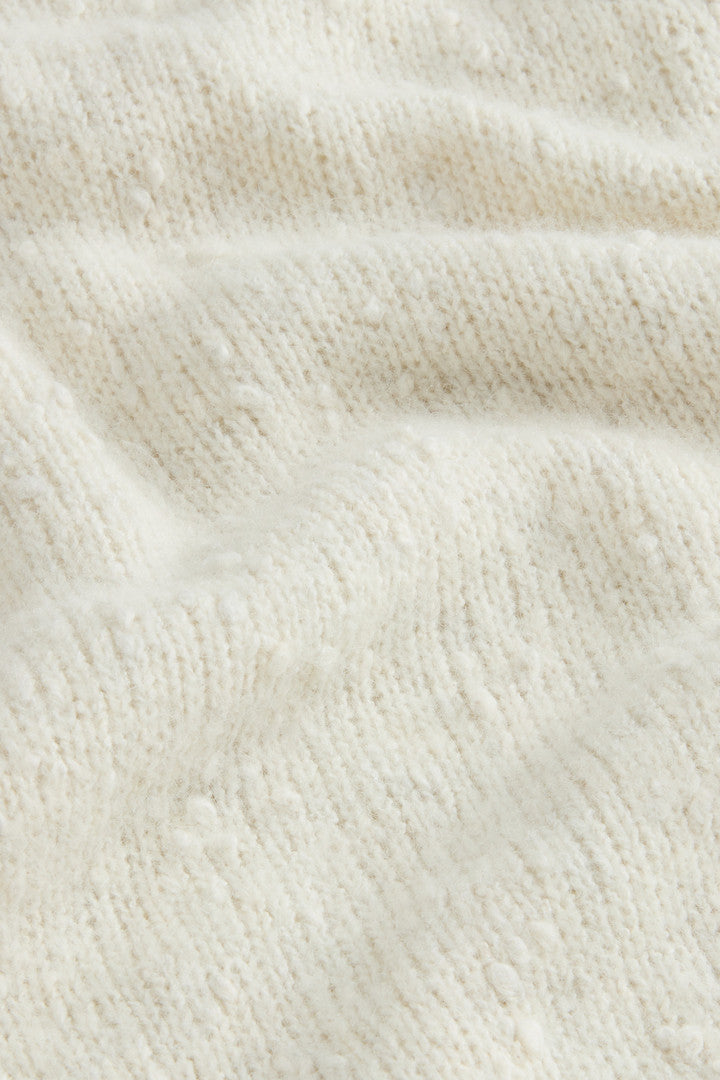 Cotton-, Alpaca and Wool-Blend Crewneck Sweater (Jet Stream) - Detail View 5