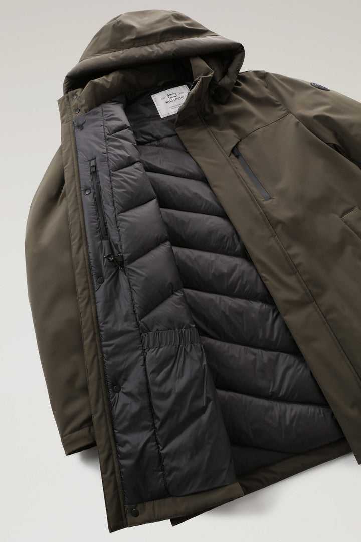 Mountain Stretch Parka (Dark Green) - Detail View 5
