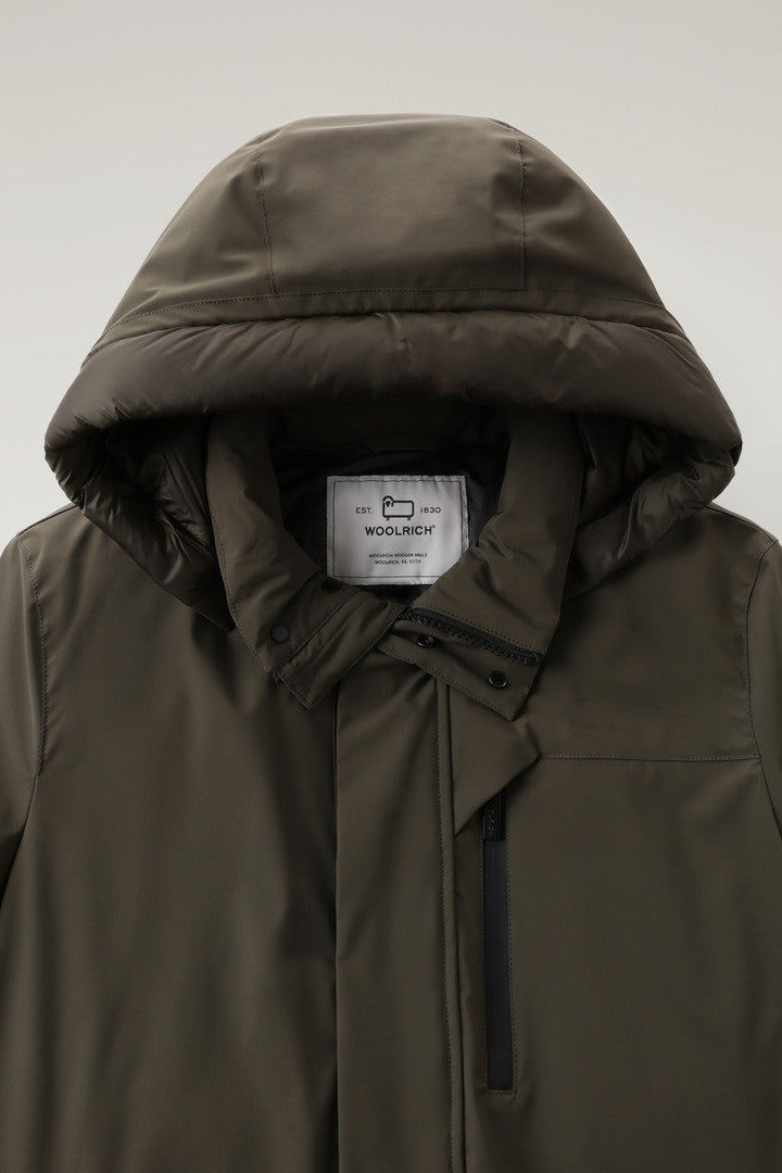 Mountain Stretch Parka (Dark Green) - Detail View 1