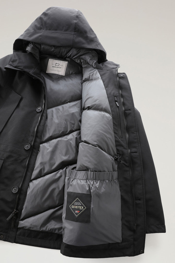 Mountain GORE-TEX Waterproof Parka with Hood (Off Black) - Detail View 4