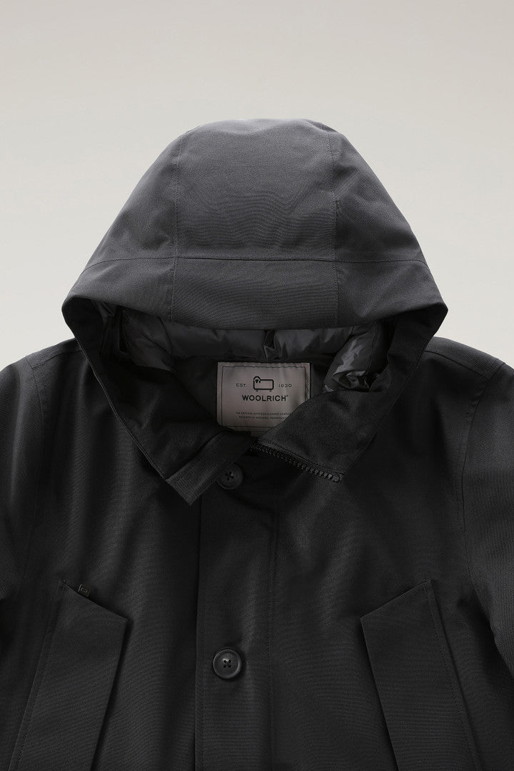 Mountain GORE-TEX Waterproof Parka with Hood (Off Black) - Detail View 1