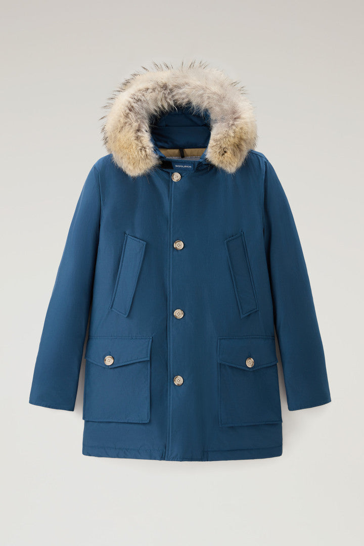 Arctic Parka in Ramar Cloth with Detachable Fur Trim (Black) - Detail View 21