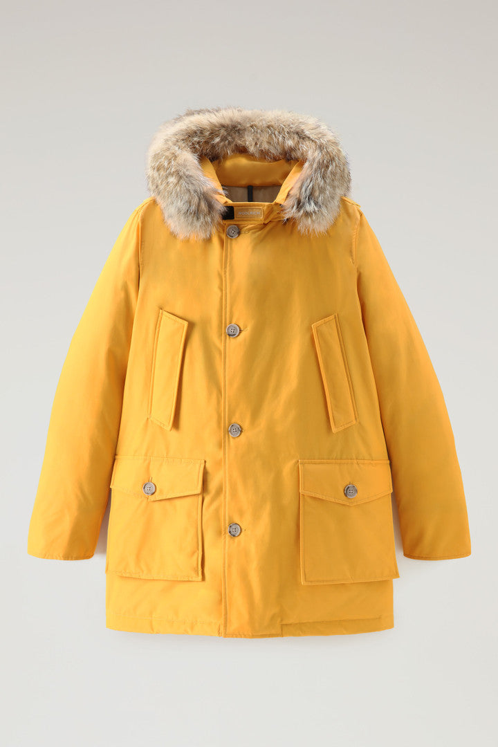 Arctic Parka in Ramar Cloth with Detachable Fur Trim (Black) - Detail View 14