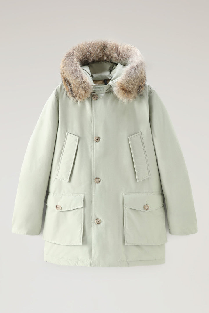 Arctic Parka in Ramar Cloth with Detachable Fur Trim (Black) - Detail View 25
