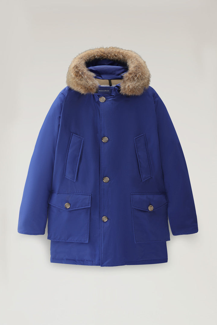 Arctic Parka in Ramar Cloth with Detachable Fur Trim (Black) - Detail View 15
