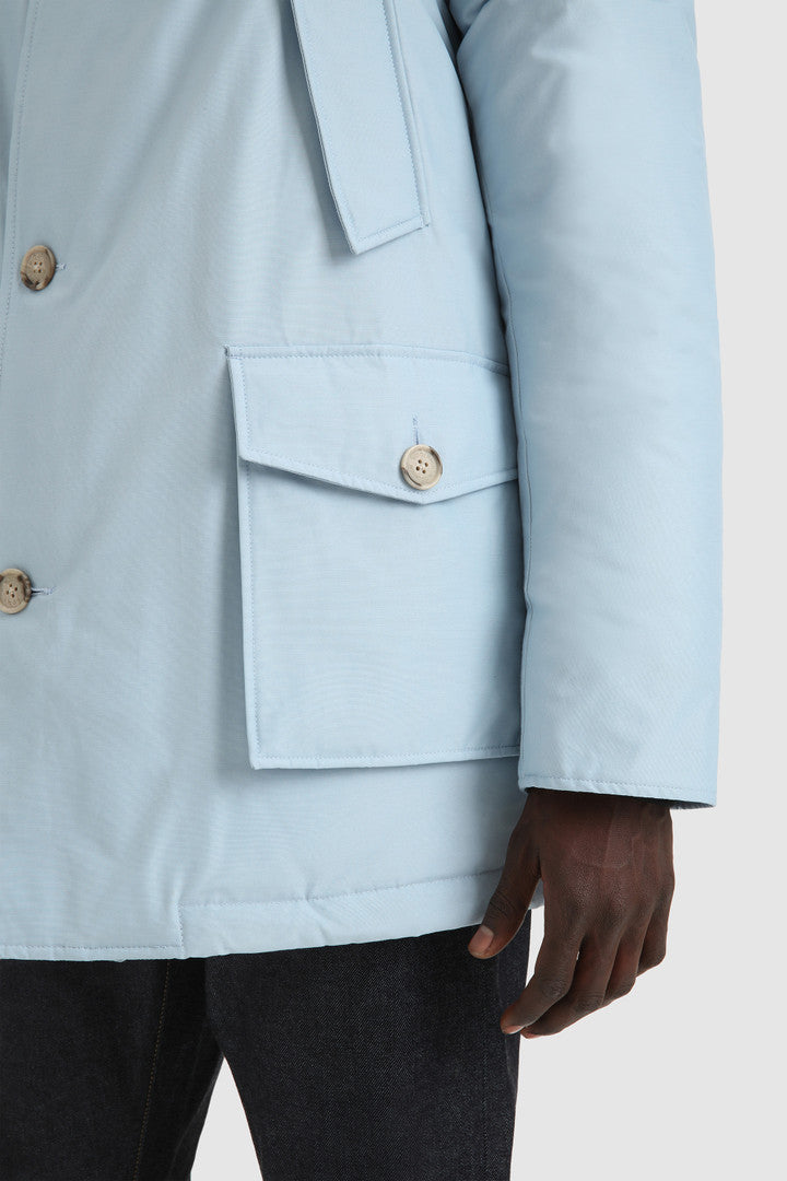 Arctic Parka in Ramar Cloth with Detachable Fur Trim (Black) - Detail View 20