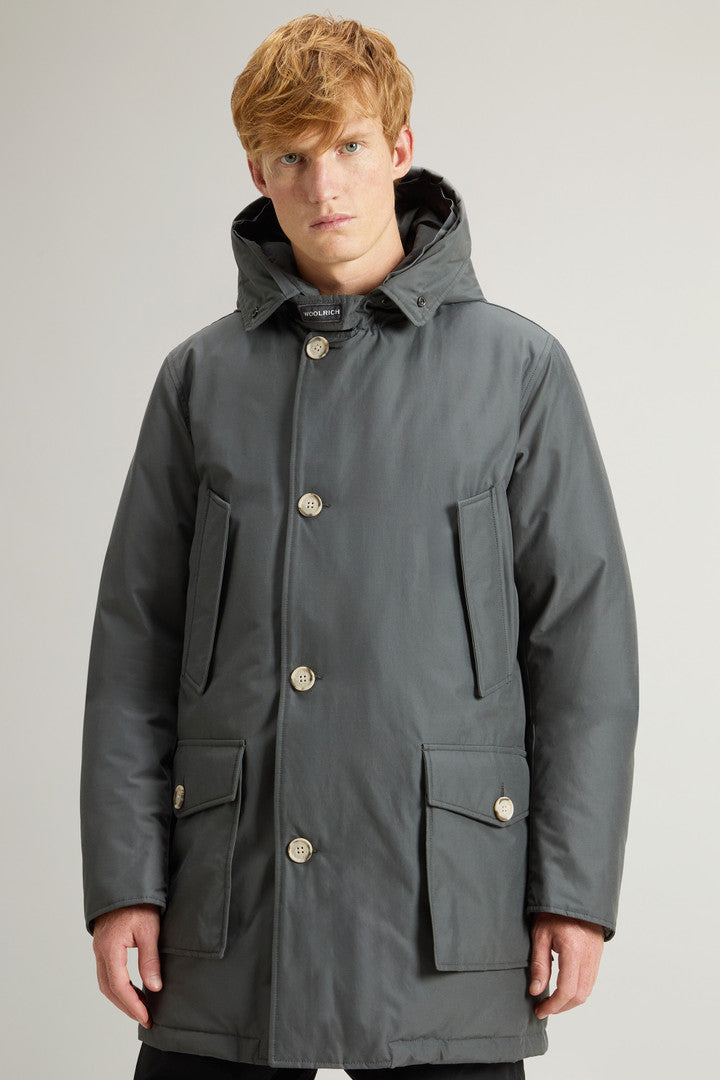 Arctic Parka in Ramar Cloth with Detachable Fur Trim (Dove) - Detail View 3