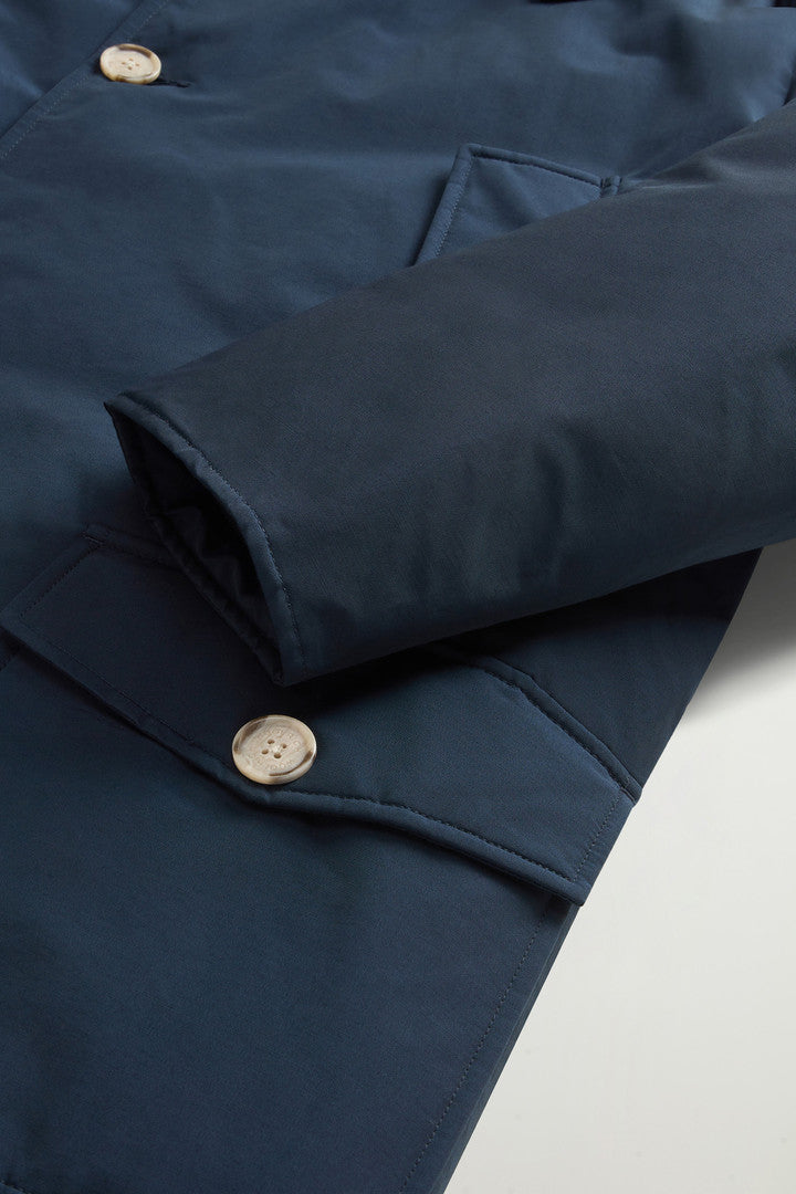 Arctic Parka in Ramar Cloth with Detachable Fur Trim (Dove) - Detail View 6