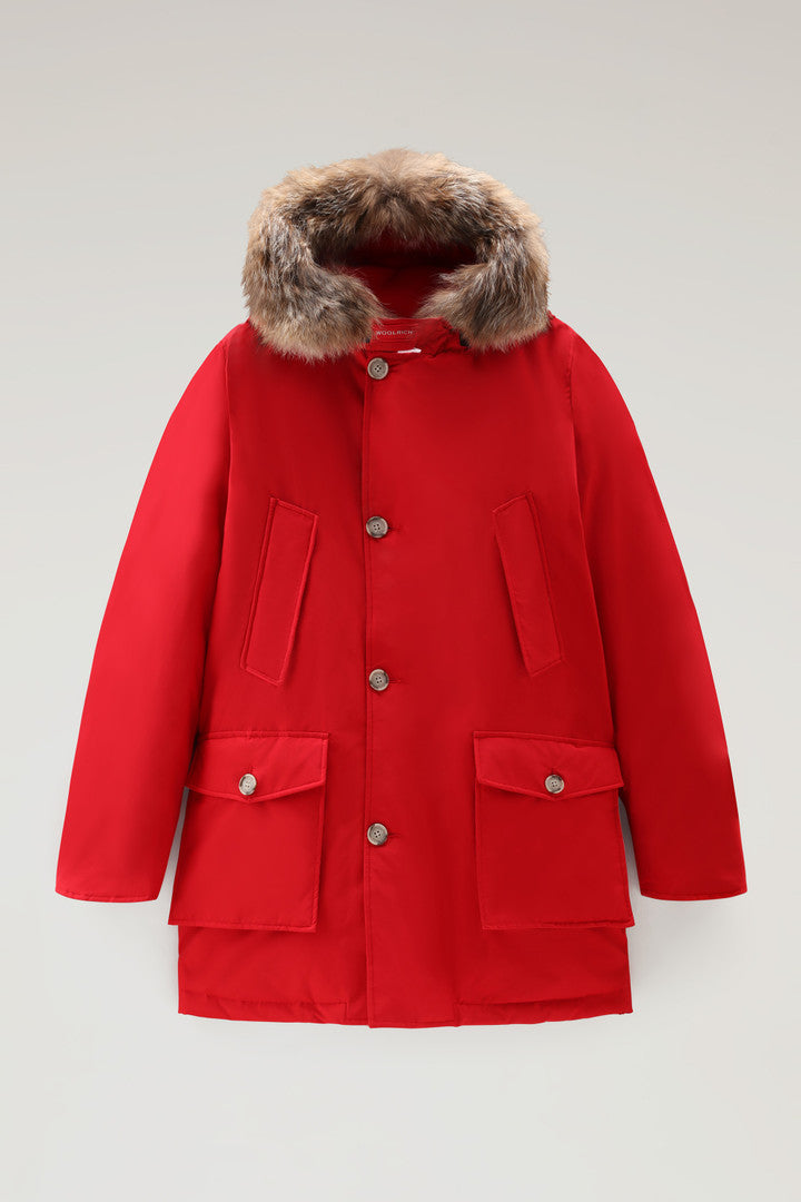 Arctic Parka in Ramar Cloth with Detachable Fur Trim (Black) - Detail View 16