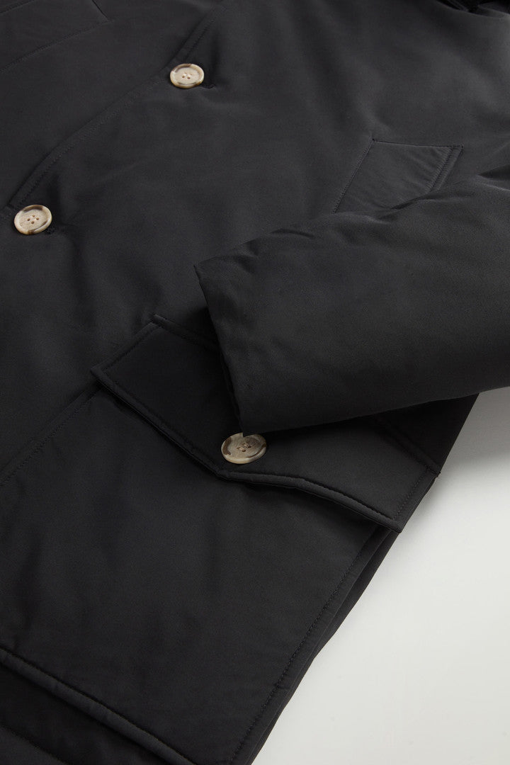 Arctic Anorak in Ramar Cloth with Detachable Fur (Melton Blue) - Detail View 8