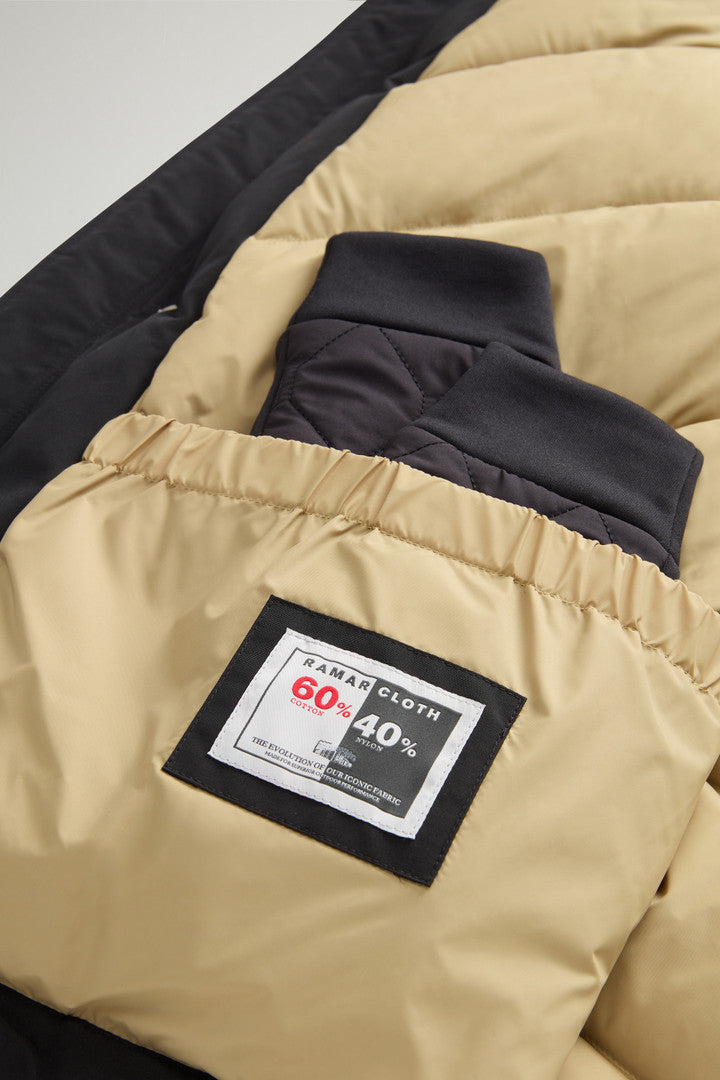 Arctic Anorak in Ramar Cloth with Detachable Fur (Black) - Detail View 9