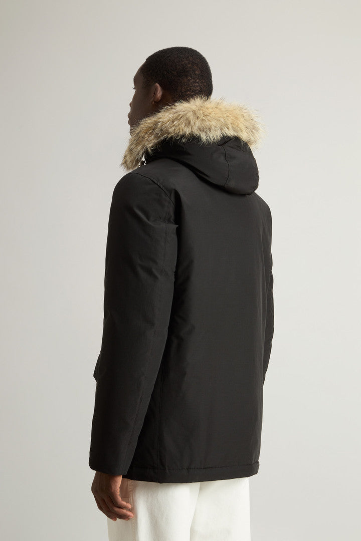 Arctic Anorak in Ramar Cloth with Detachable Fur (Black) - Detail View 3
