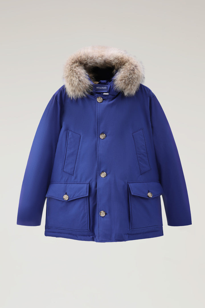 Arctic Anorak in Ramar Cloth with Detachable Fur (Black) - Detail View 11