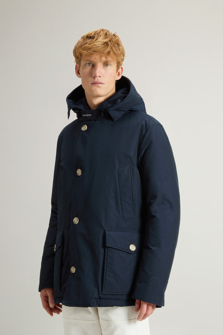 Arctic Anorak in Ramar Cloth with Detachable Fur (Melton Blue) - Detail View 3