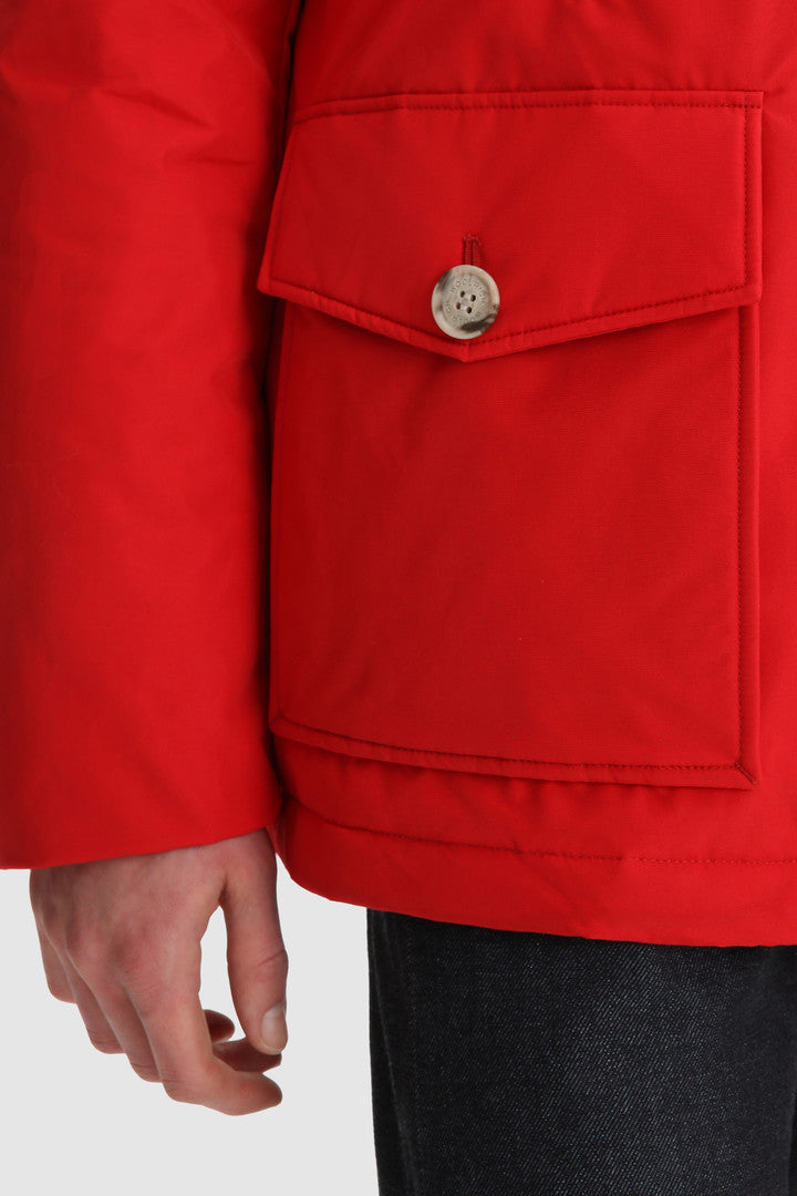 Arctic Anorak in Ramar Cloth with Detachable Fur (Black) - Detail View 12