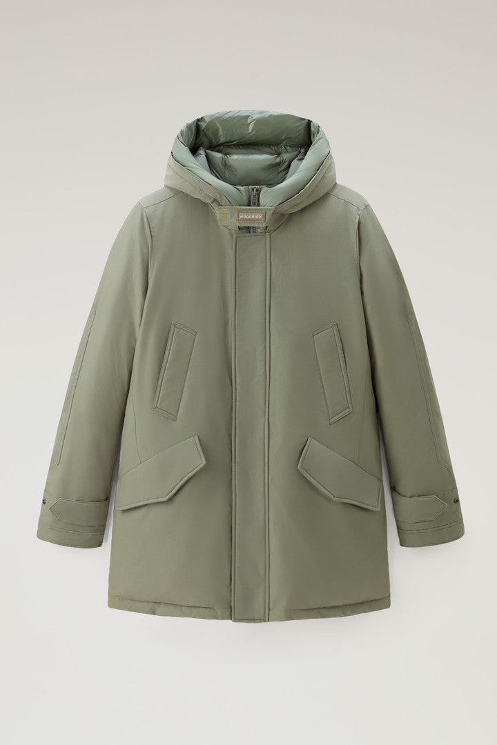 Polar Parka with High Collar (Dark Green) - Detail View 10
