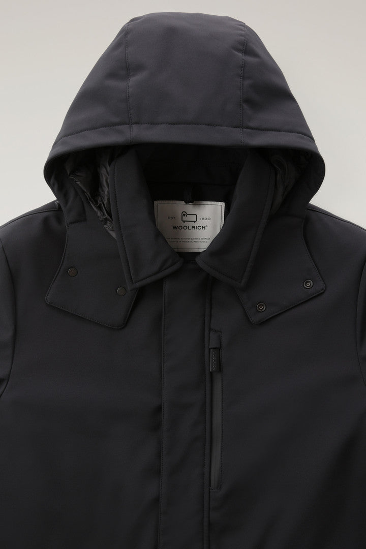 Barrow Mac Softshell Coat (Melton Blue) - Detail View 2