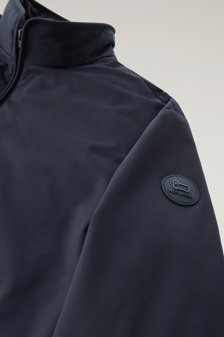 Padded Sailing Bomber (Melton Blue) - Detail View 3